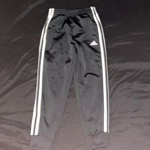 Adidas pants size 6 black and white
